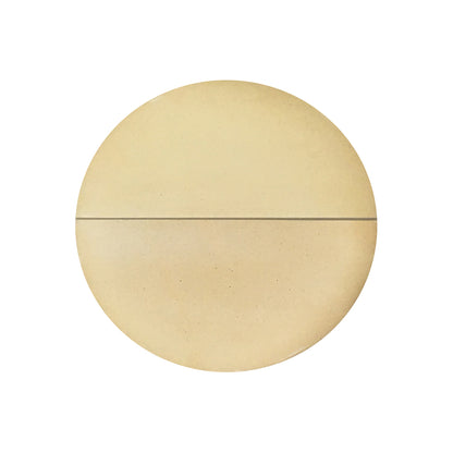 pair 16" stones used as half moon heat deflectors in large kamado grills