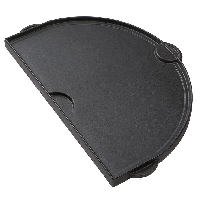 Flat side on Primo Grill's D shaped griddle. For use on Primo's Grill's Oval Grills