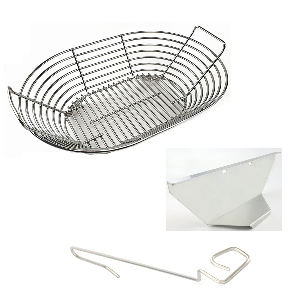 Fromバリ　ビーズバスケット3点セット Primo Large Oval - Kick Ash Basket Packages, Free Lump Rake