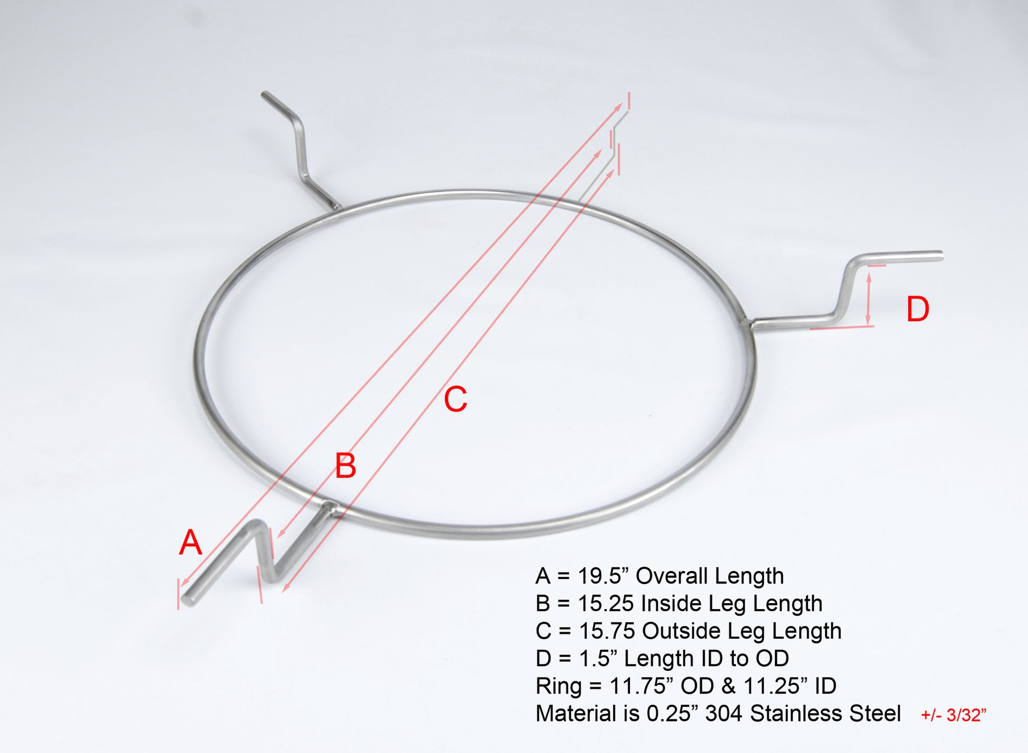 Louisiana Grills 22 & Pit Boss 22 Accessory Ring, CGS Spider — Ceramic
