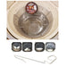 complete kick ash basket package for xl big green egg, basket, can, ang-l brackets and lump rake