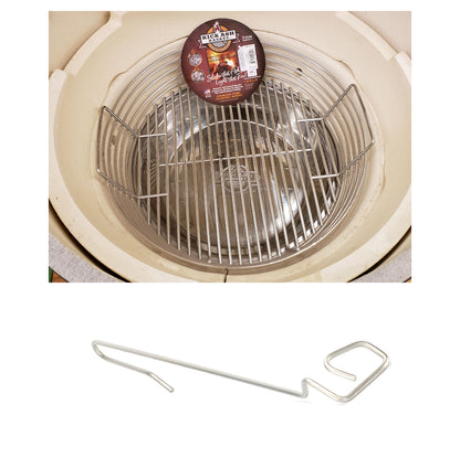 kick ash xl big green egg package with kick ash basket, kick ash can and ceramic grill store's lump rake