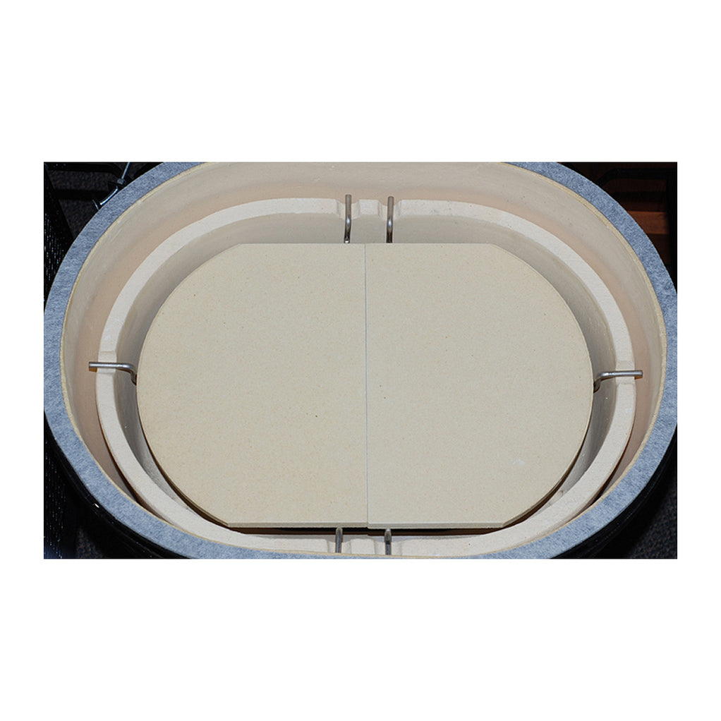 XL Primo Oval Heat Deflector Plates, PG00326, For BBQ & Grilling Too